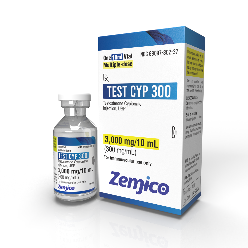 Zemico Test Cyp 3000 mg 10 ml vial Zemico Test Cyp 3000 mg 10 ml vial